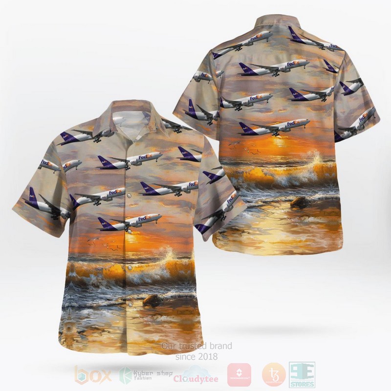 Fedex Express Boeing 777 Fs2 Hawaiian Shirt