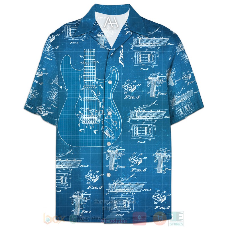 Fender Guitars Art Hawaiian Shirt