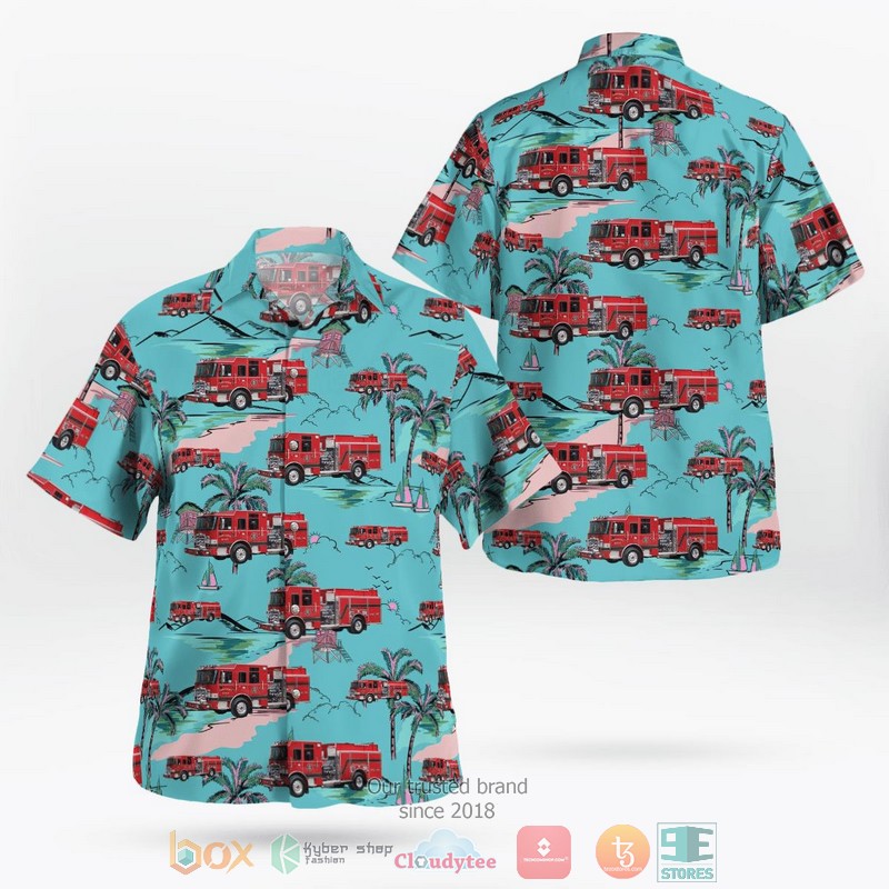 Fernandina Beach Fire Department Hawaiian Shirt