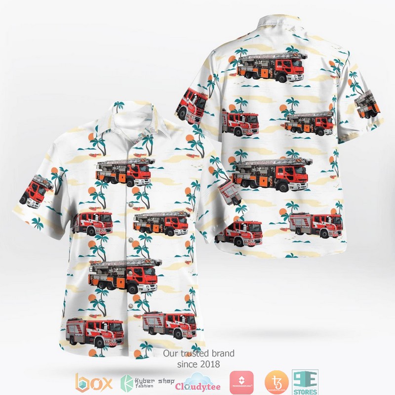 Finland Helsinki City Fire Brigade Hawaiian Shirt