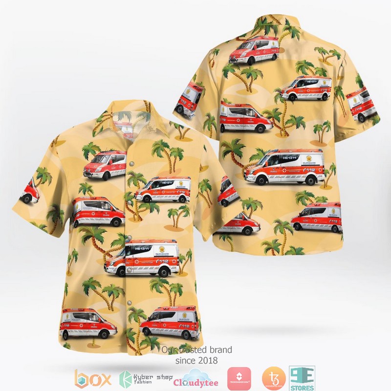 Finland Helsinki Emergency Rushes Rescue Hawaiian Shirt