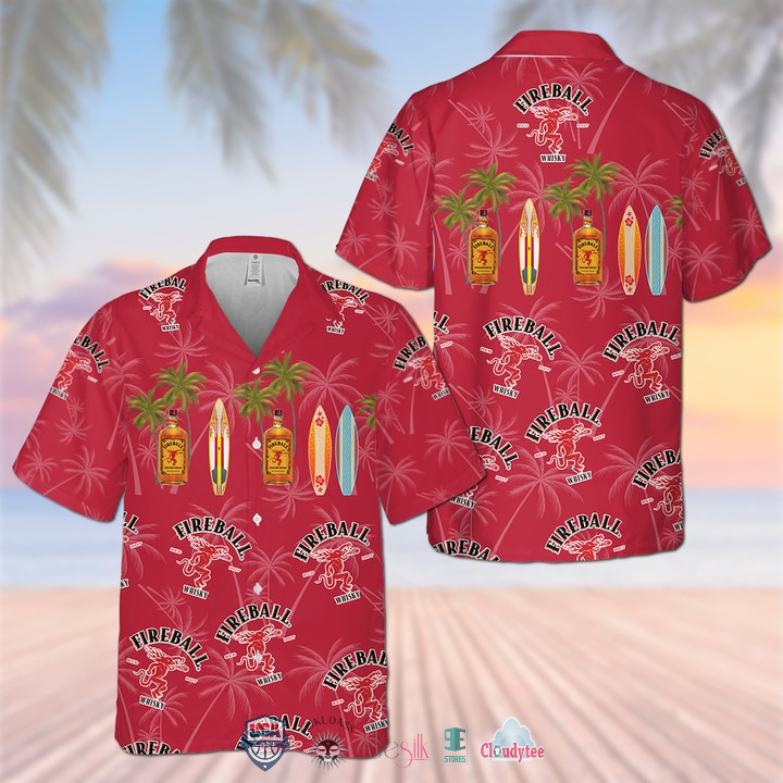 Fireball Cinnamon Tropical Hawaiian Shirt