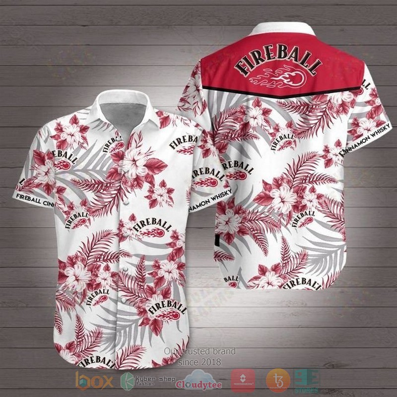 Fireball Tropical Plant Hawaiian Shirt