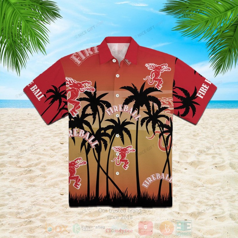 Fireball Whisky Hawaiian Shirt