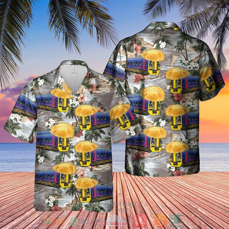 First Great Western Fgw Class 158 Locomotive Train Hawaiian Shirt