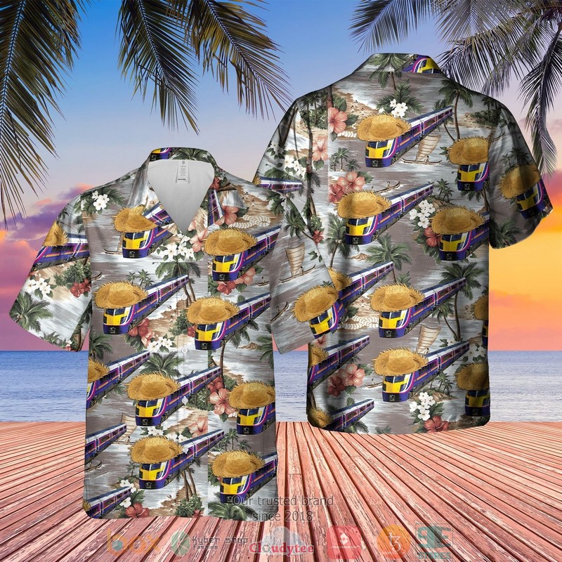 First Great Western Fgw Class 18Hst Barbie Train Hawaiian Shirt