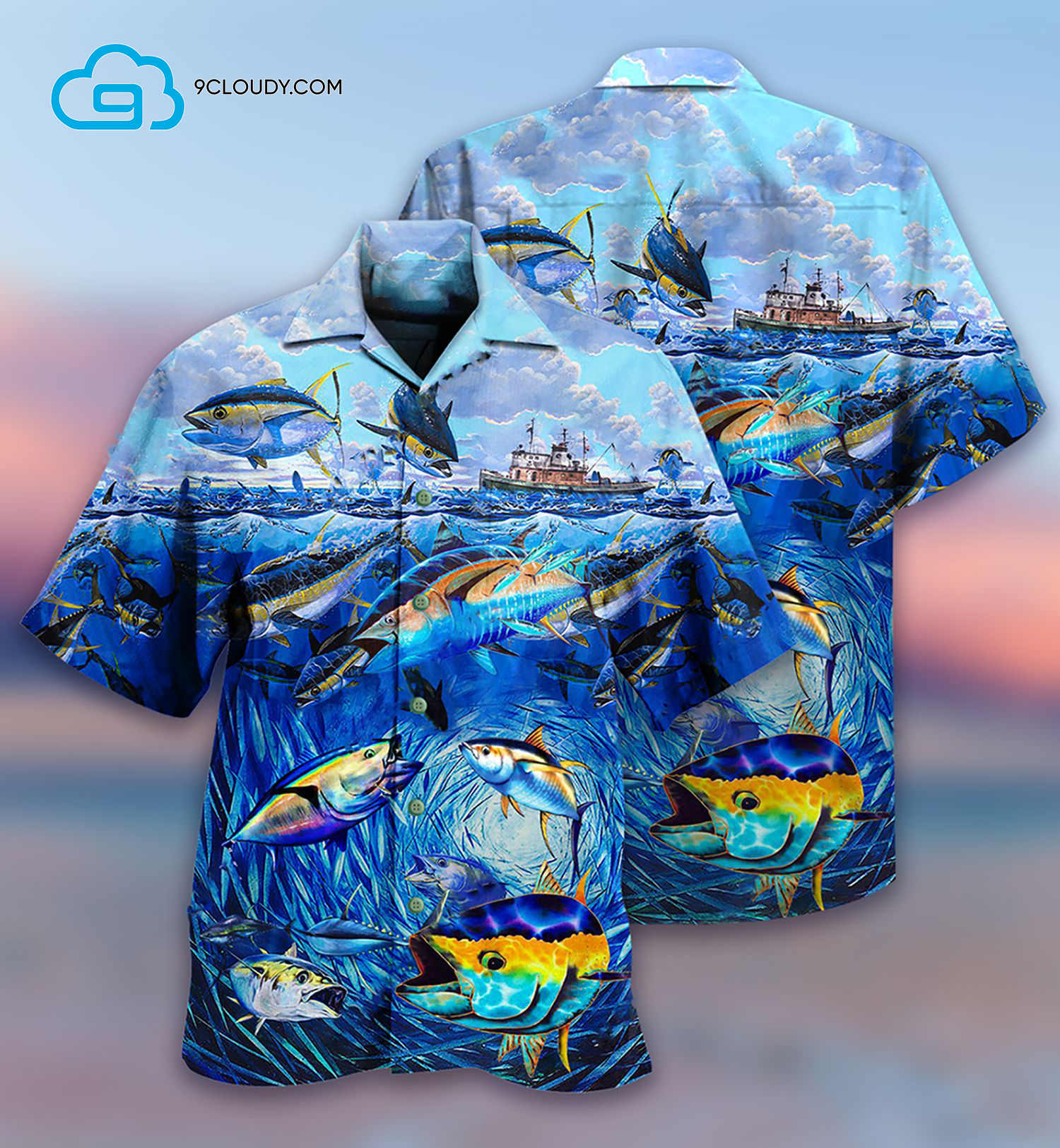 Fish Love Ocean All Over Print Hawaiian Shirt