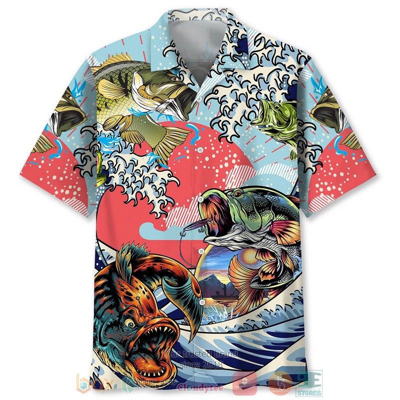 Fishing Art Hawaiian Shirt