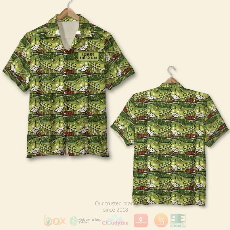 Fishing Lake Collection Custom Name Hawaiian Shirt