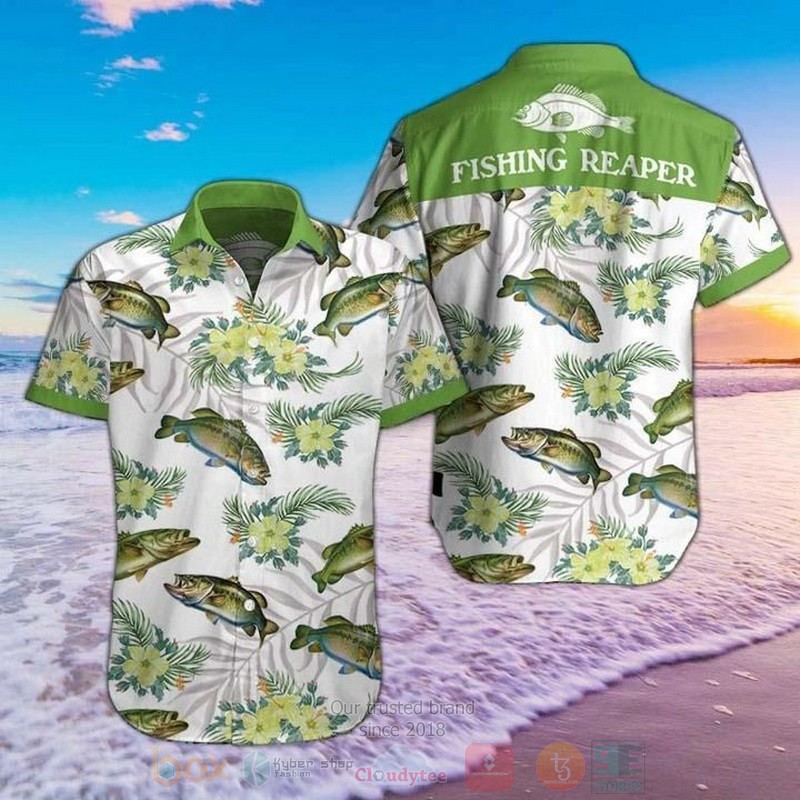 Fishing Reaper Short Sleeve Hawaiian Shirt