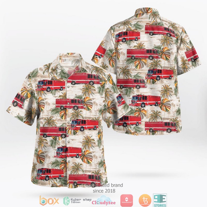 Fitchburg Fire Trucks Hawaiian Shirt