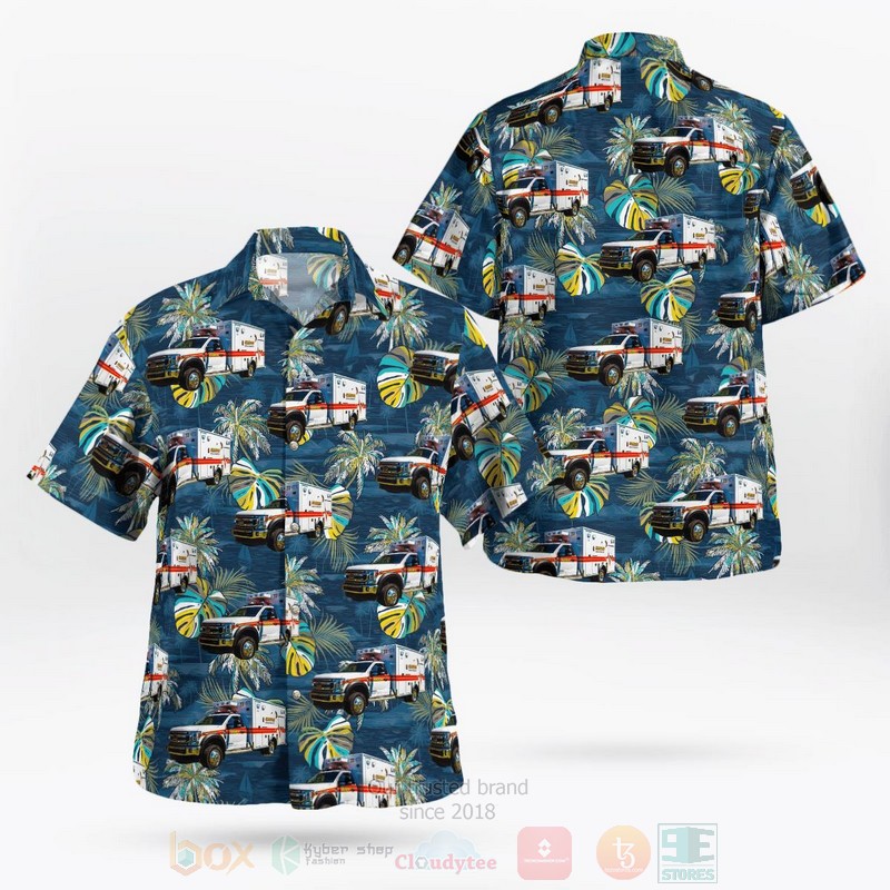 Flagstaff Arizona Guardian Medical Transport Hawaiian Shirt