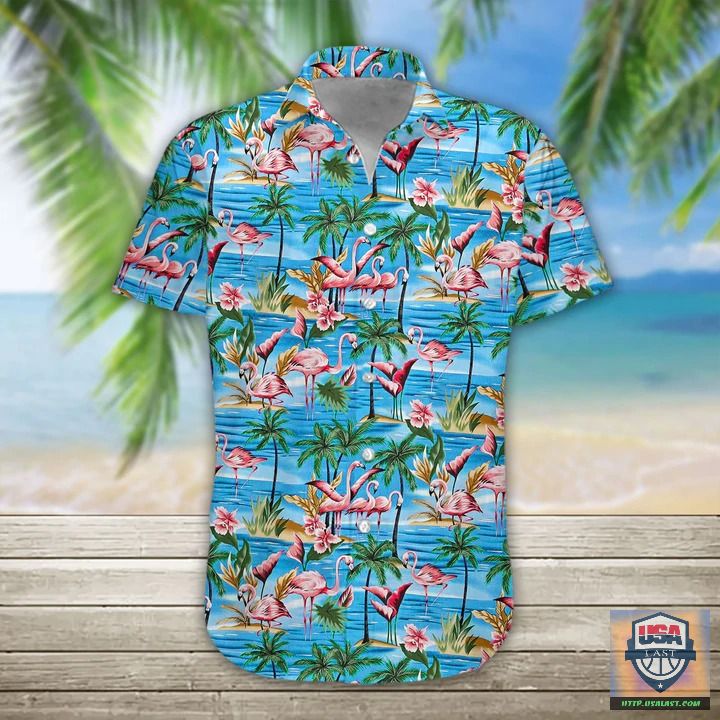 Flamingo All Over Print Hawaiian Shirt