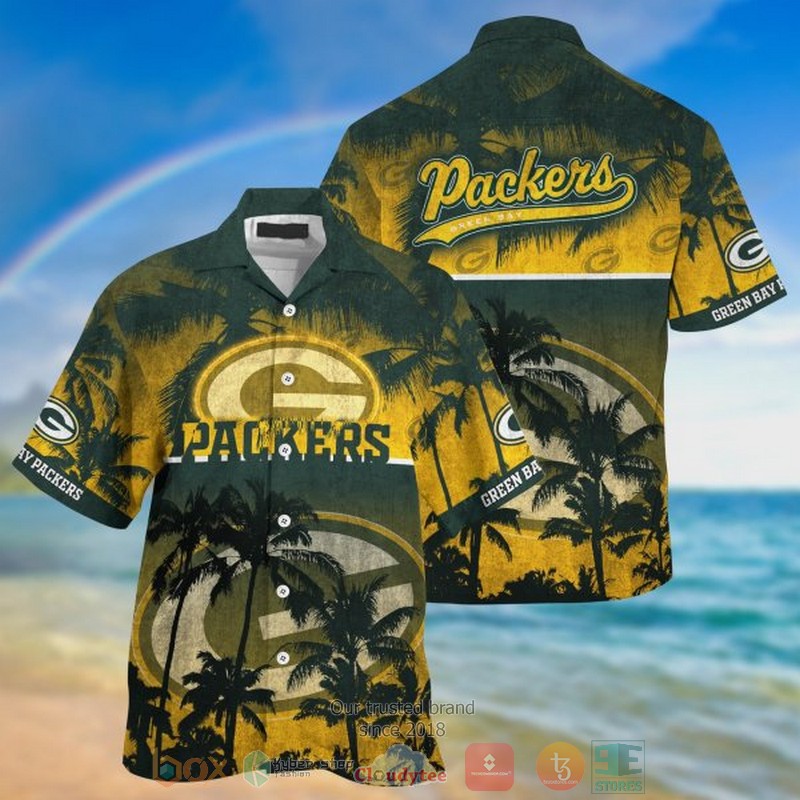 Green Bay Packers Nfl Palm Tree Hawaiian Shirt - HomeFavo