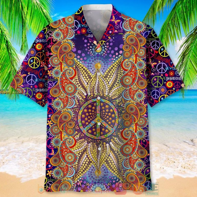 Hippie Sun Hawaiian Shirt - HomeFavo