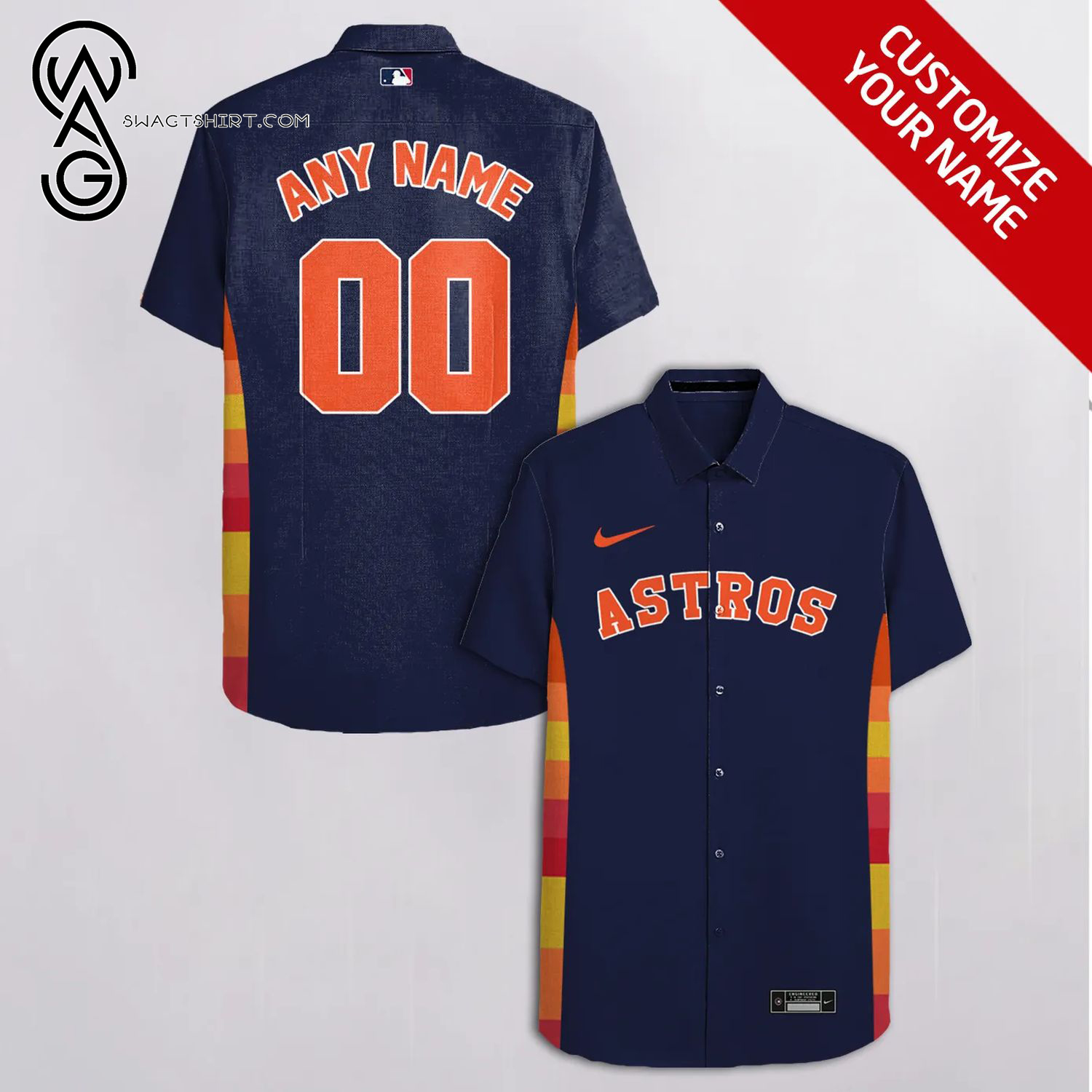 Houston Astros Full Printing Personalized Hawaiian Shirt - HomeFavo