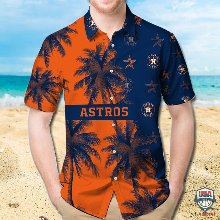 Houston Astros Palm Tree Hawaiian Shirt - HomeFavo