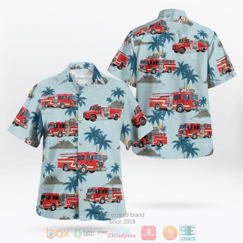 Huddleston Fire Department Hawaiian Shirt