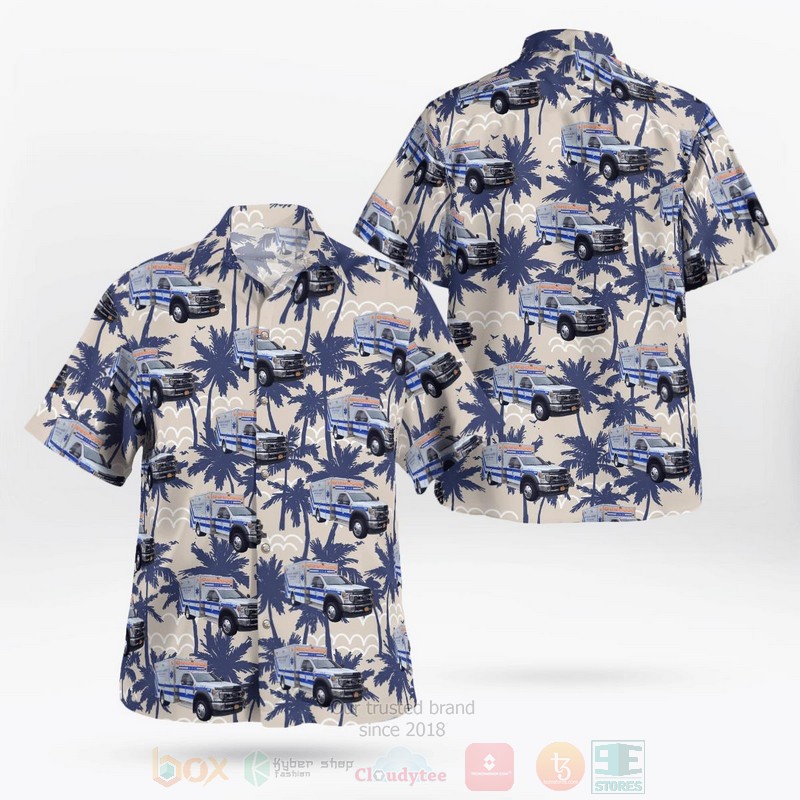 Huntington Station New York Huntington Community First Aid Squad Hawaiian Shirt