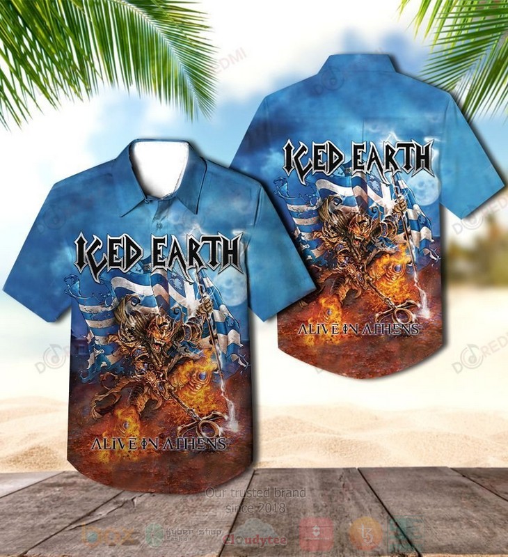 Iced Earth Alive In Athens Hawaiian Shirt