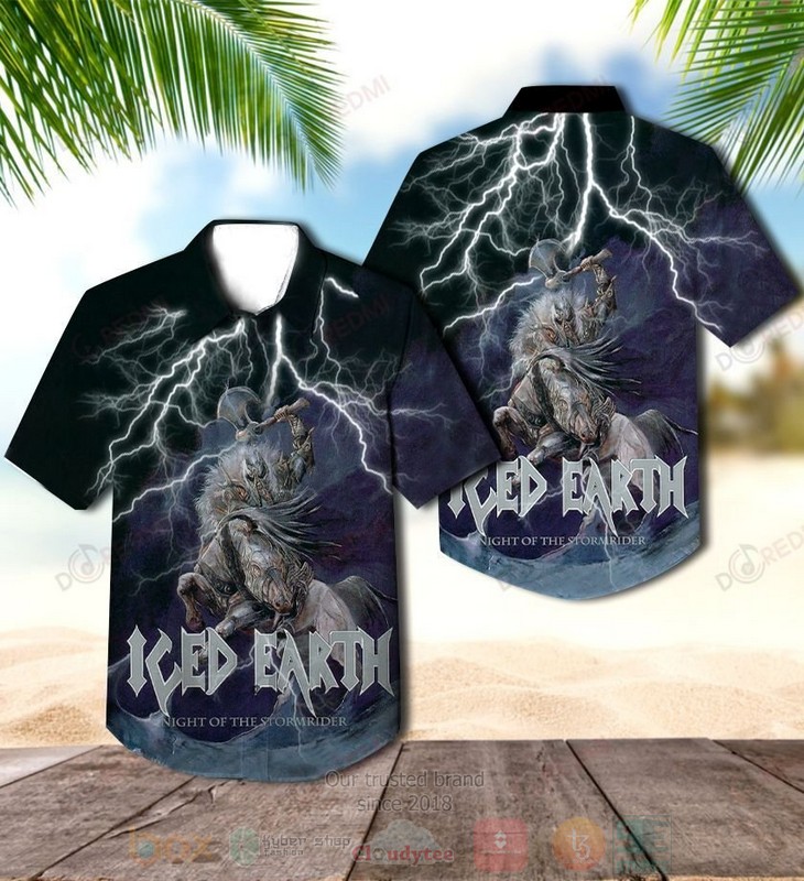 Iced Earth Night Of The Stormrider Album Hawaiian Shirt - HomeFavo Apparel