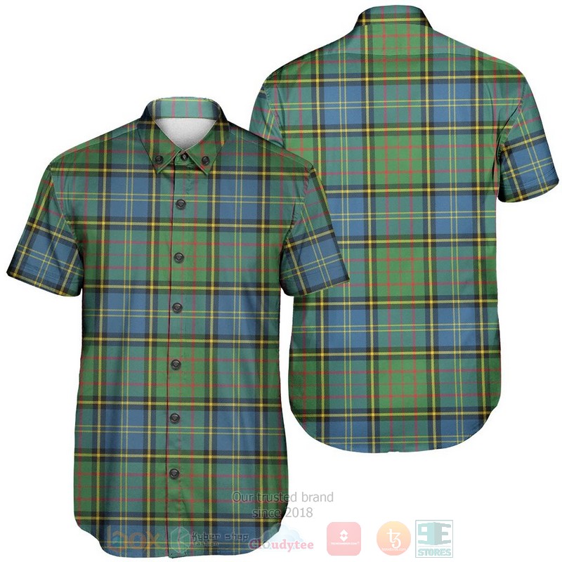 Macmillan Hunting Ancient Tartan Short Sleeve Hawaiian Shirt