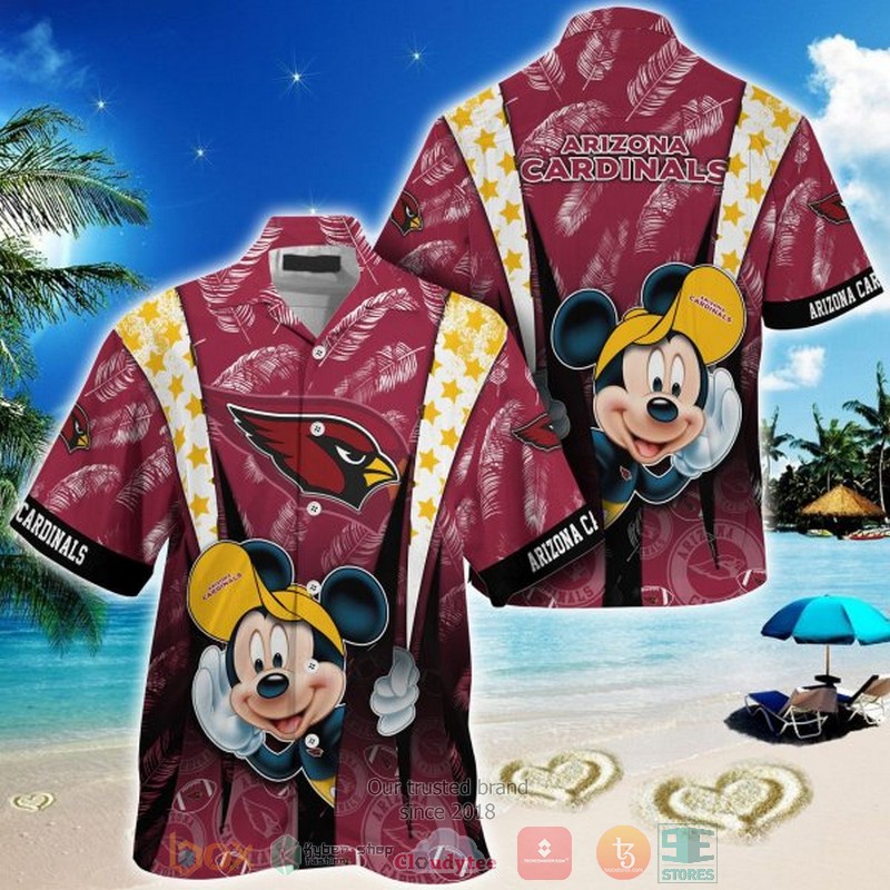 Mickey Mouse Arizona Cardinals Nfl Hawaiian Shirt - HomeFavo