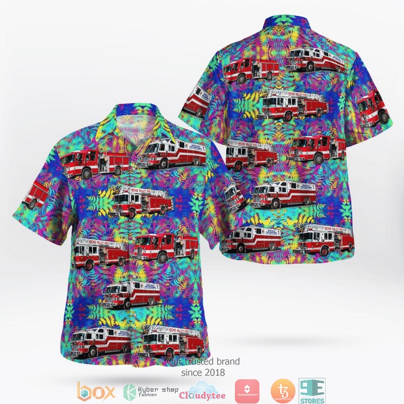 Moab Grand County Utah Moab Valley Fire Department Hawaiian Shirt