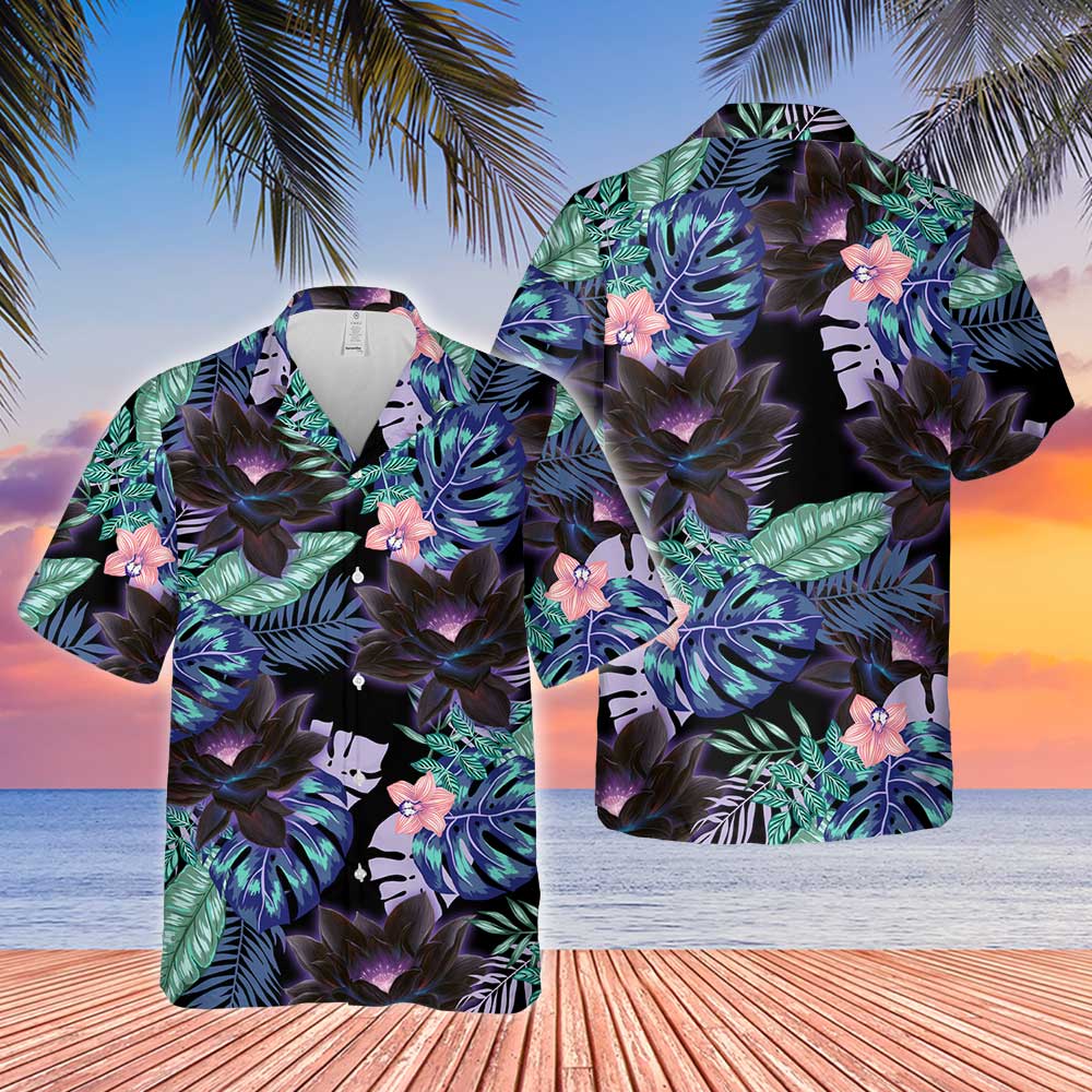 Mtg Black Lotus Green Hawaiian Shirt