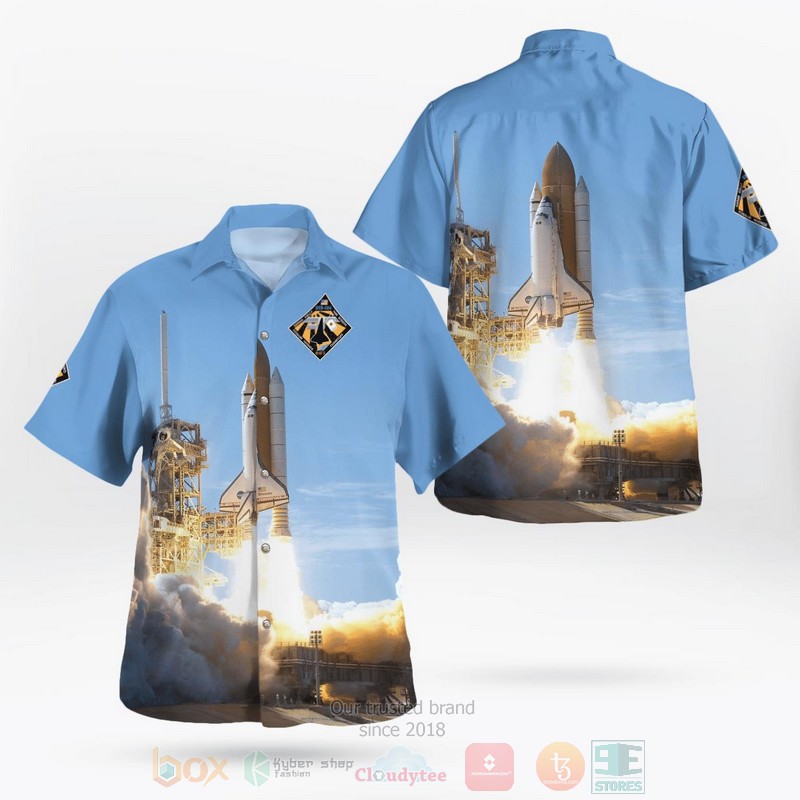 Nasa Space Shuttle Discovery And Sts 124 Hawaiian Shirt - HomeFavo