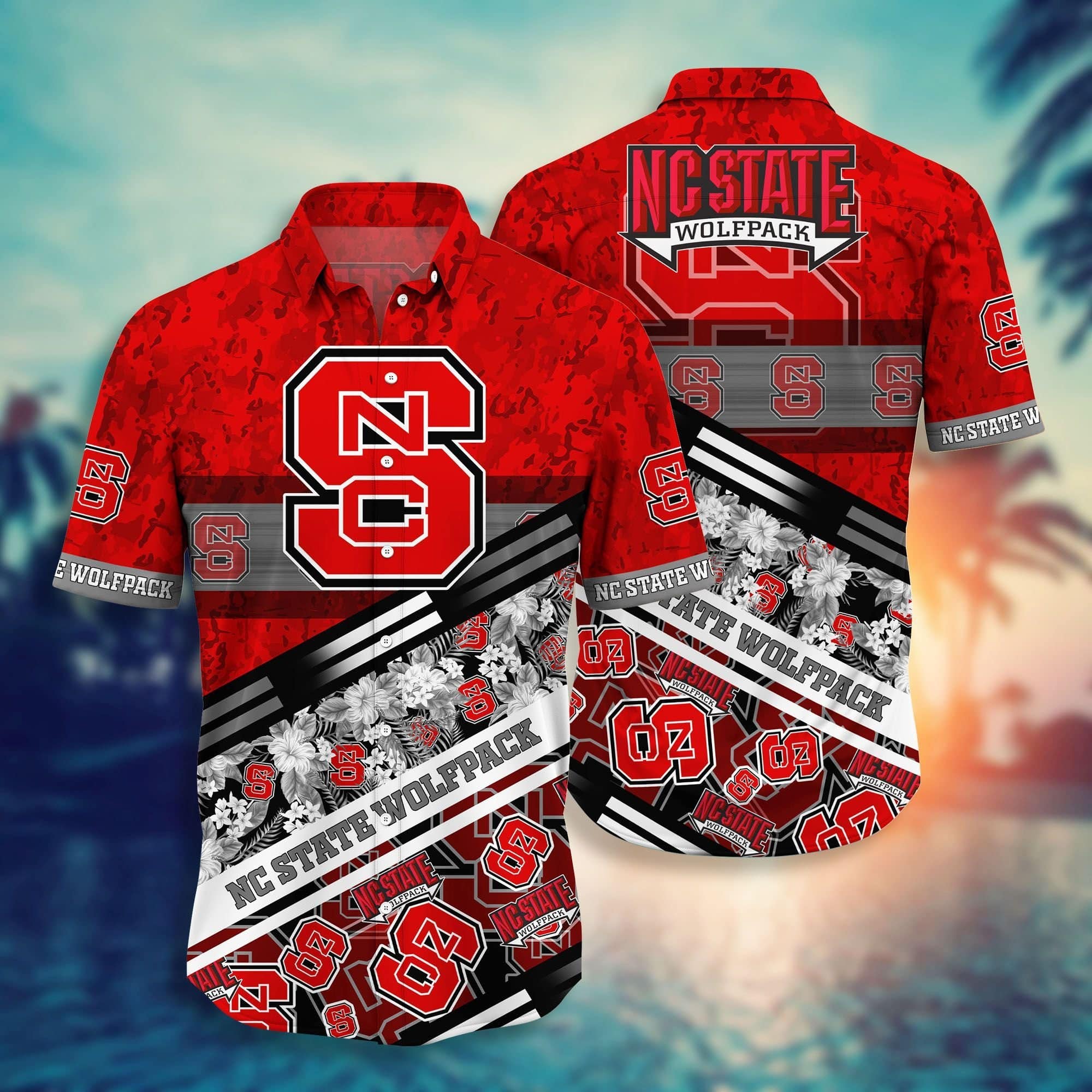 NC State Wolfpack NCAA3 Hawaii Shirt Short Style Hot Trending Summer Hawaiian NCAA NH3HST