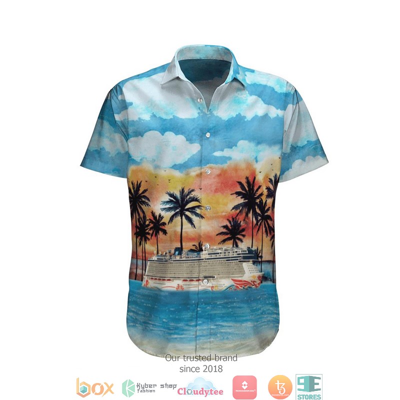 Ncl Norwegian Cruise Line Norwegian Joy Sunrise Short Sleeve Hawaiian ...