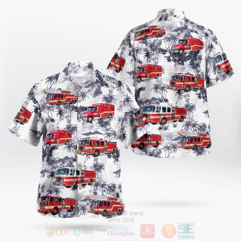 North Providence Fire Dept Hawaiian Shirt