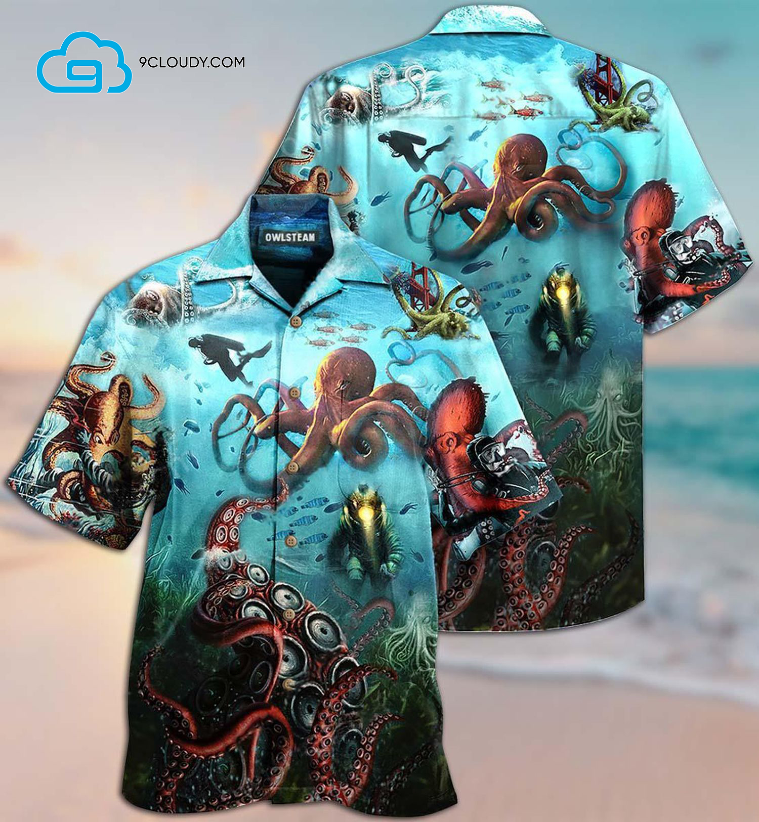 Octopus Protect Ocean All Over Print Hawaiian Shirt - HomeFavo