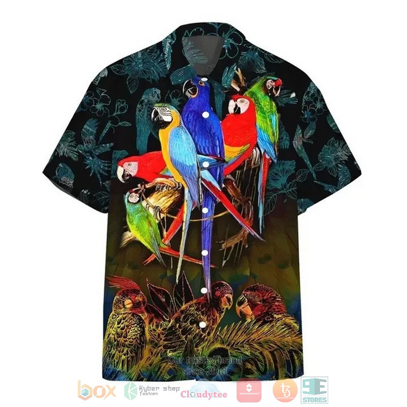 Parrot Colorful Hawaiian Shirt - HomeFavo