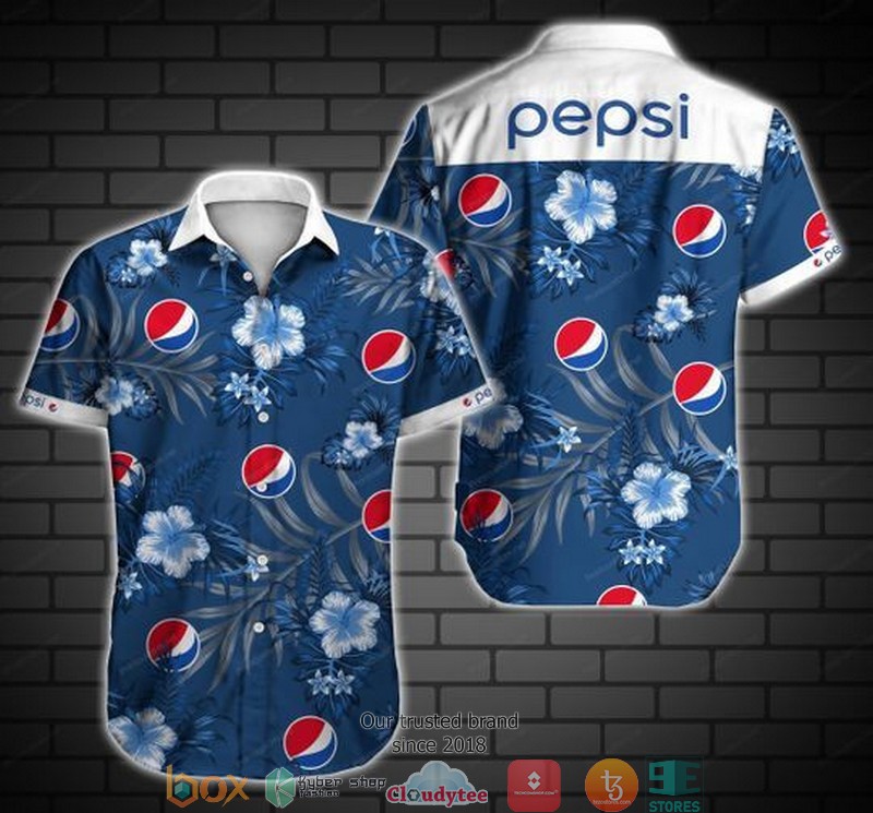 Pepsi Short Sleeve Hawaiian Shirt