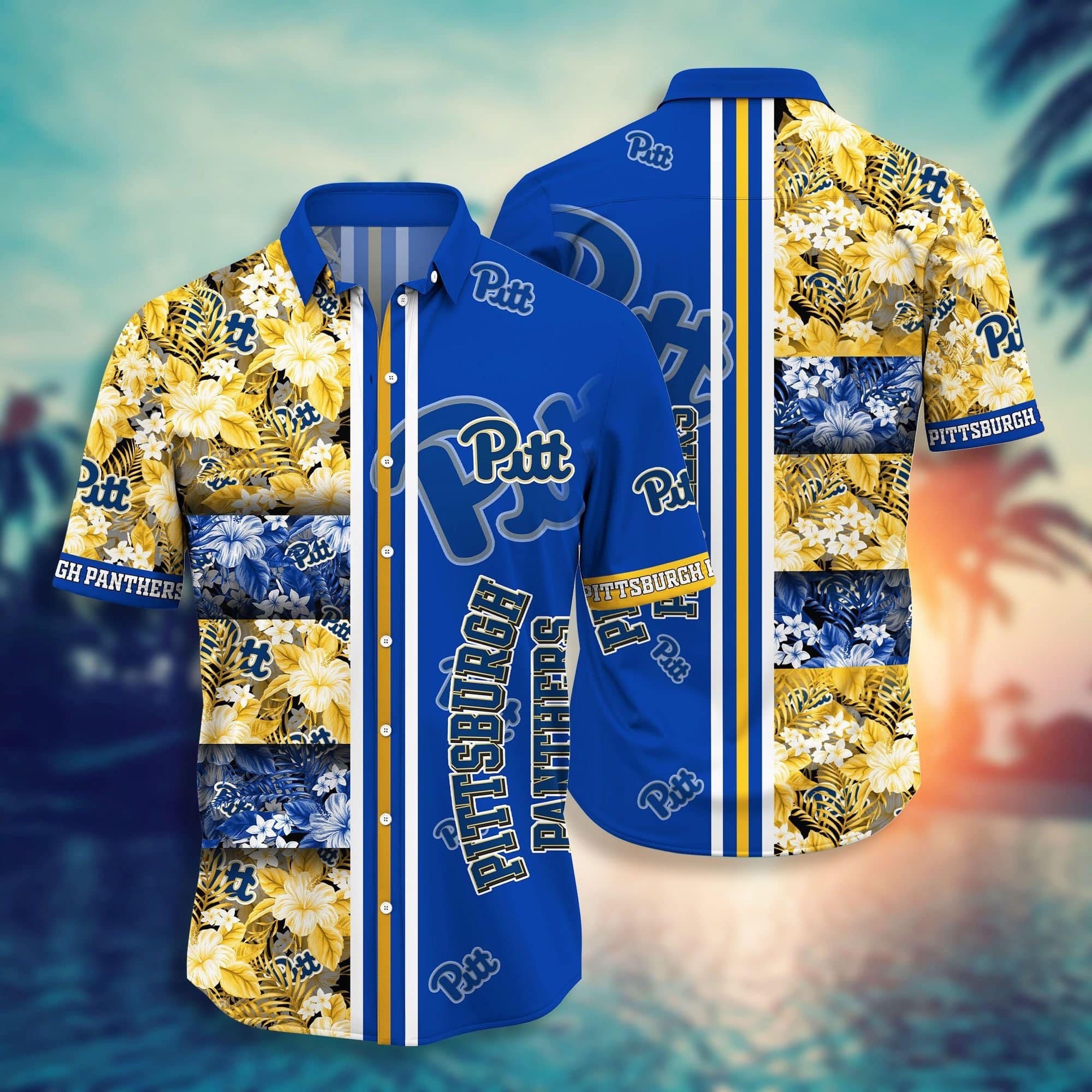 Pittsburgh Panthers NCAA3 Hawaii Shirt Short Style Hot TrendingSummer Hawaiian NCAA NH3HST