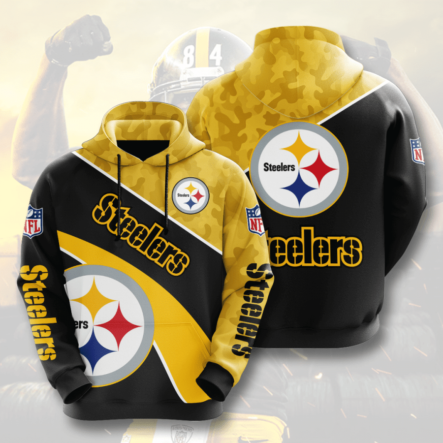 Pittsburgh Steelers Camo Hoodie MTE0101 - HomeFavo