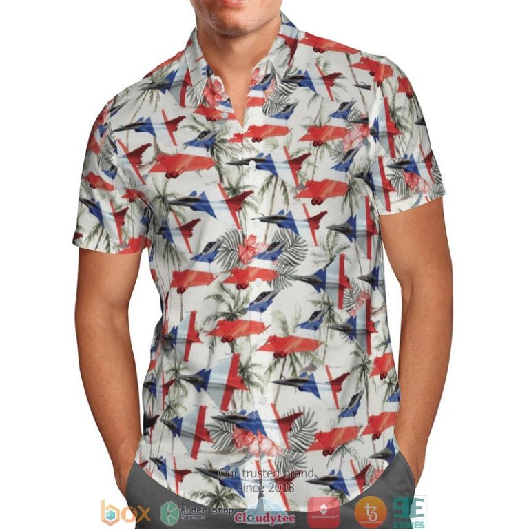 Rafale Solo Display White Hawaiian Shirt - HomeFavo