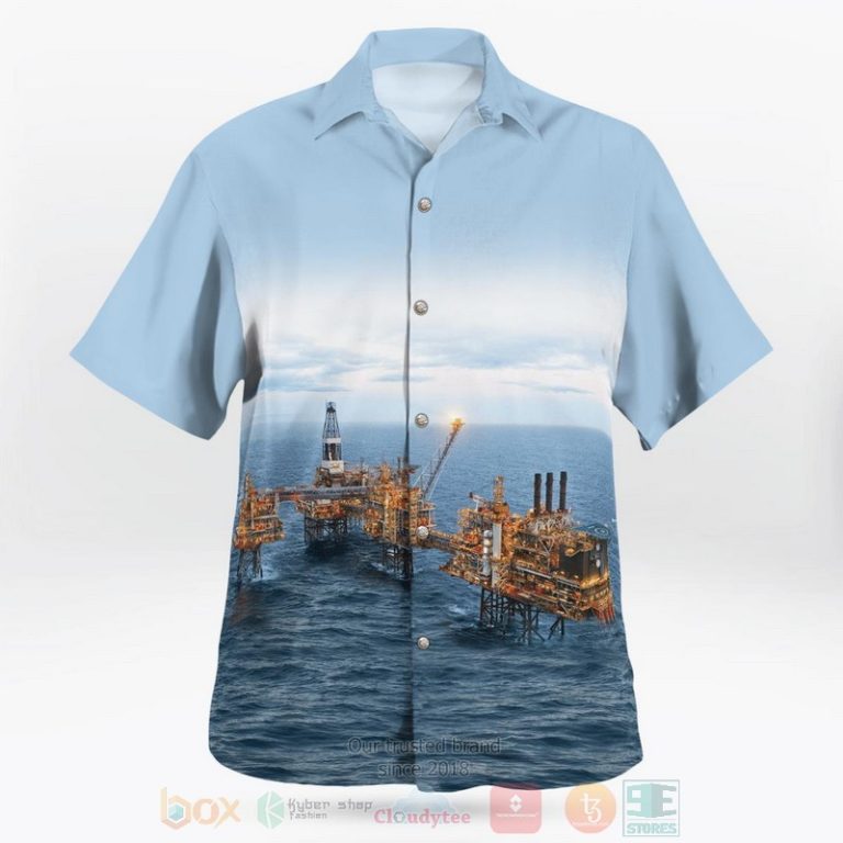 Scotland Buzzard Offshore Drilling Rig Hawaiian Shirt - HomeFavo