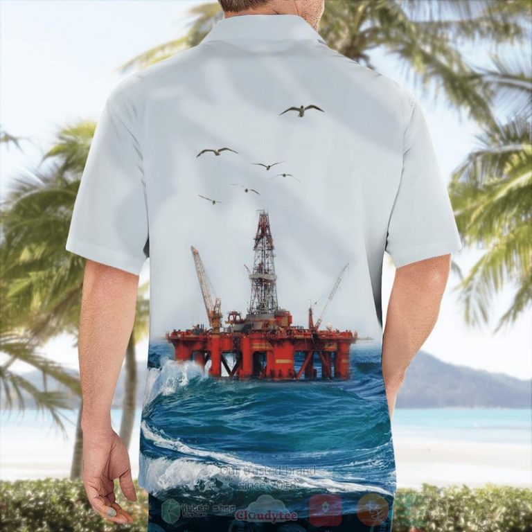 Scotland Offshore Drilling Rig Hawaiian Shirt - HomeFavo