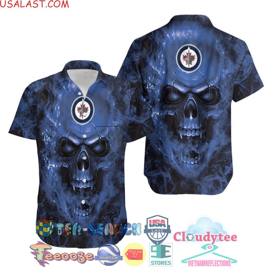 Skull Winnipeg Jets Nhl Hawaiian Shirt