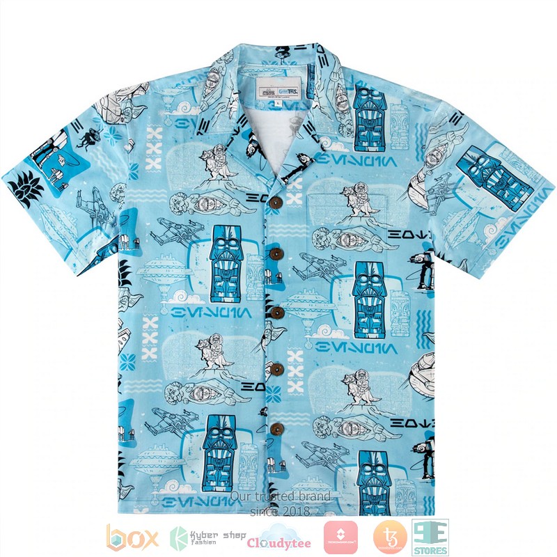 Star Wars Statues Characters Hawaiian 3D Shirt