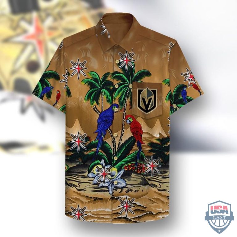 Vegas Golden Knights Parrots Hawaiian Shirt Hothot - HomeFavo
