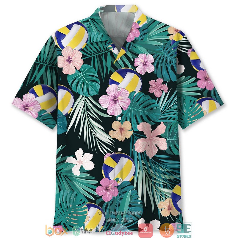 Volleyball Tropical Hawaiian Shirt