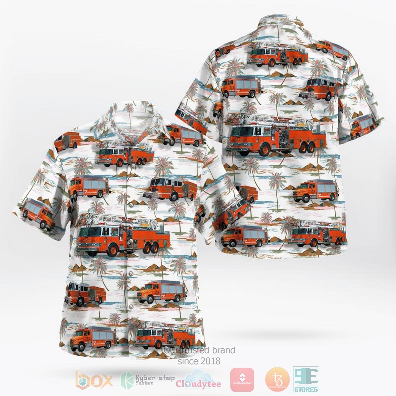 Wilkes Barre Township Fire Department Hawaiian Shirt