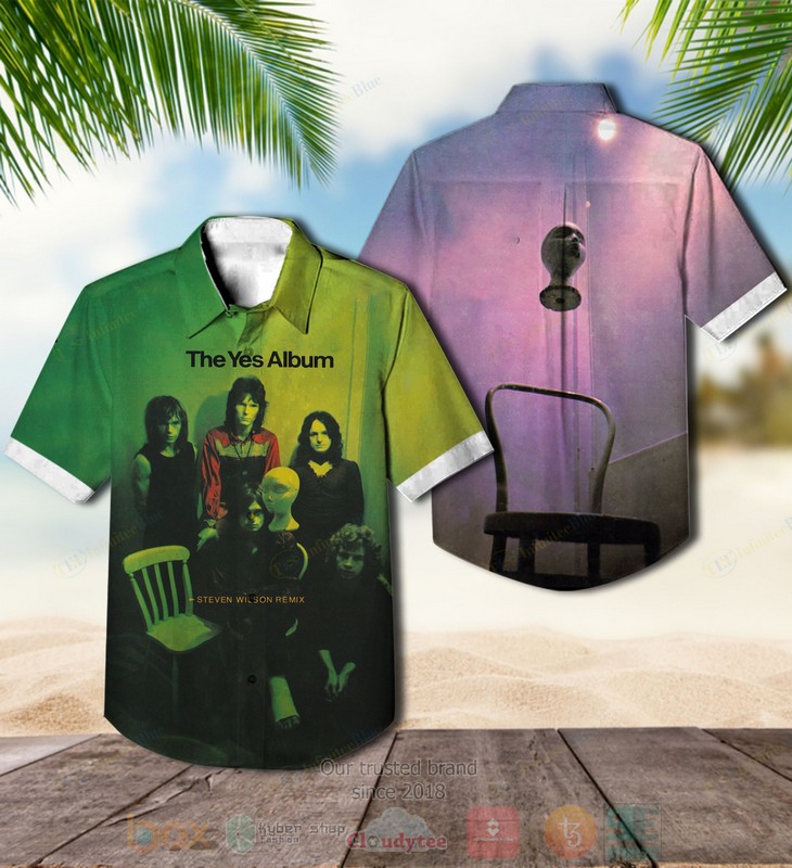 Yes Band The Yes Album Green Pink Hawaiian Shirt