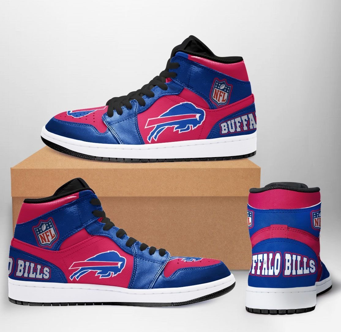 Buffalo Bills NFL Team Sneakers Gift For Fans White/Black Sneaker Boots ...