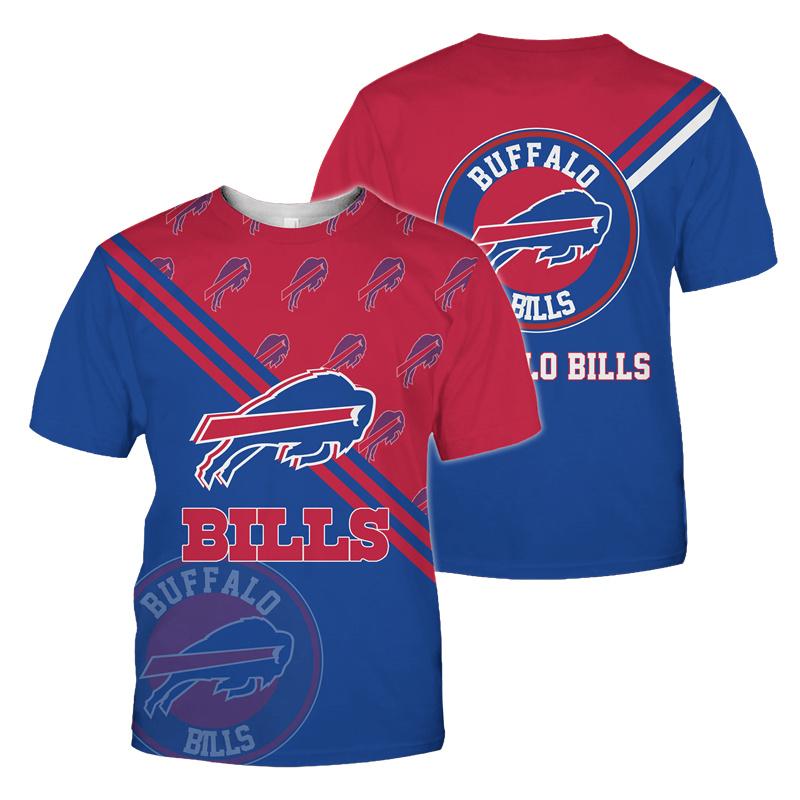 Buffalo Bills Short Sleeve 3D T-Shirt - HomeFavo