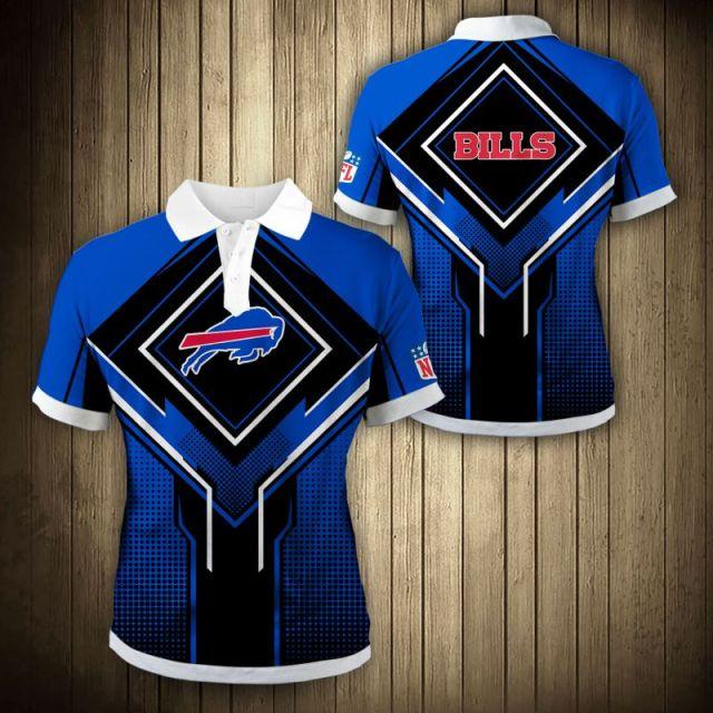 Buffalo Bills Square Lattice Polo Shirt - HomeFavo